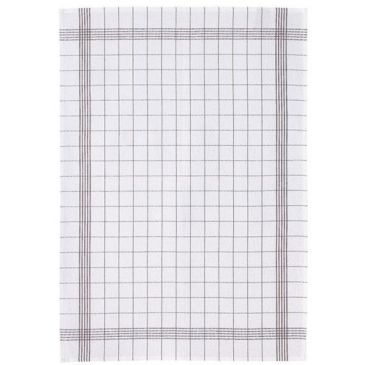 Torchon à carreaux 50 x 70 cm Taupe - Classic Carreaux