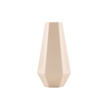 Vase géométrique 20 cm - Blanc Cassé 