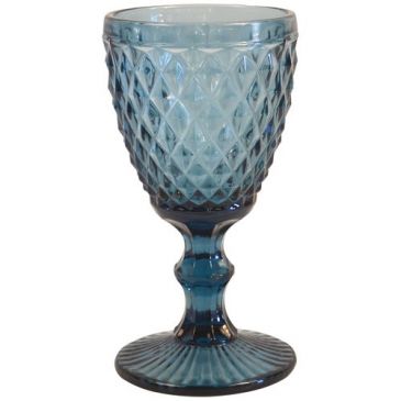 Verre à pied 20 cl Bleu - Diamond